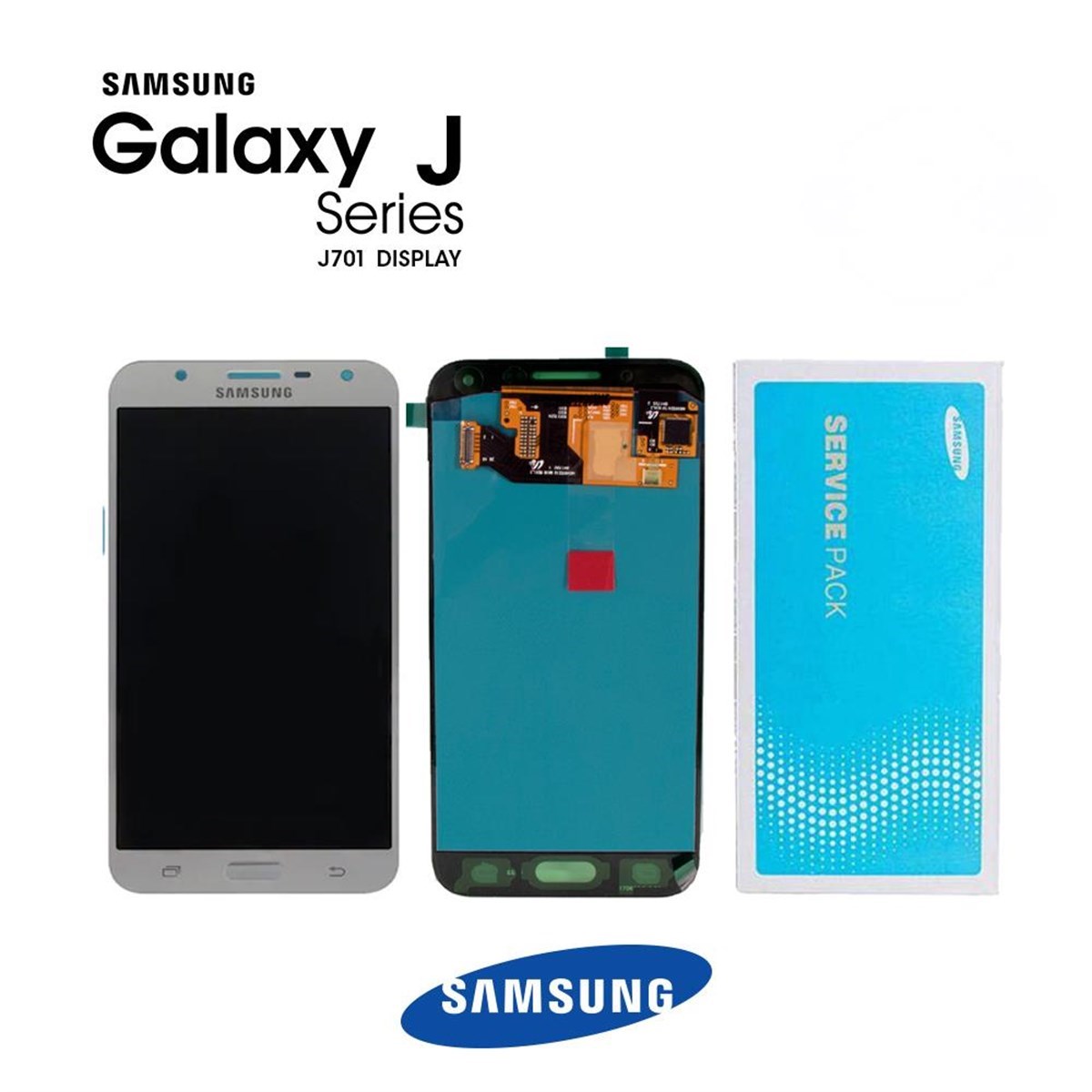 Samsung Galaxy J7 Core J701 Lcd Ekran Dokunmatik Gümüş Servis GH97-20946C