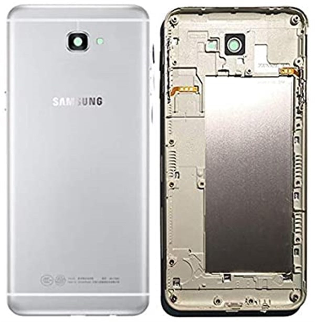 Samsung Galaxy J7 Prime G610 Kasa Kapak Beyaz Çıtalı