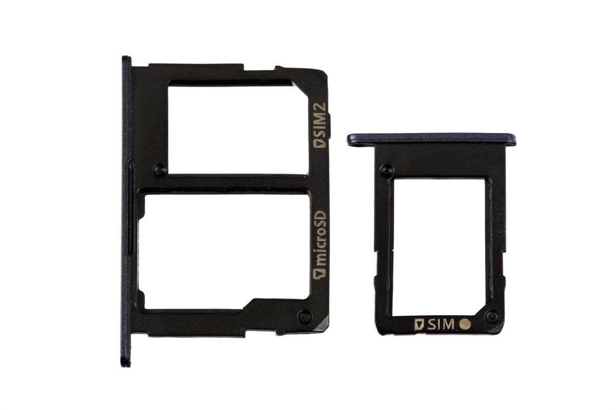 Samsung Galaxy J7 Prime G610 Sim Kart Tepsisi Siyah Çift
