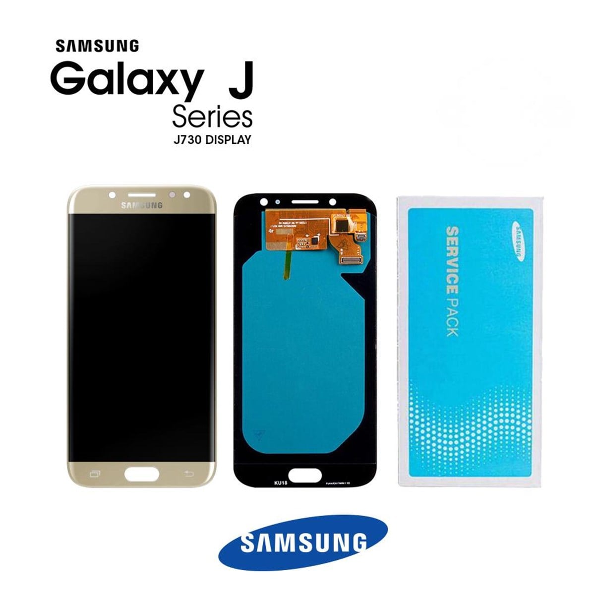 Samsung Galaxy J7 Pro 2017 J730 Lcd Ekran Dokunmatik Gold Servis Gh97-20801c