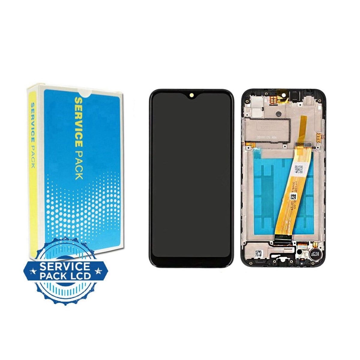 Samsung Galaxy M01 M015f Lcd Ekran Dokunmatik Siyah Servis Çıtalı Kalın Soketli