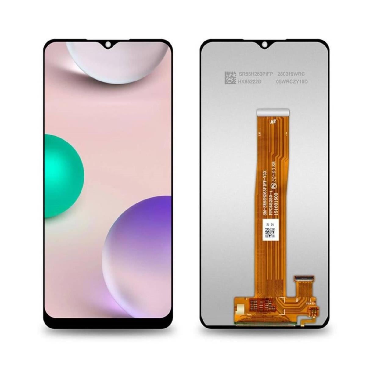 Samsung Galaxy M12 M127 Lcd Ekran Dokunmatik Siyah Hk Servis Çıtasız