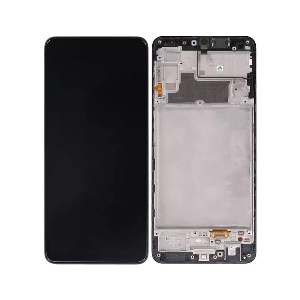 Samsung Galaxy M22 M225 Uyumlu Lcd Ekran Dokunmatik Siyah Oled Çıtalı
