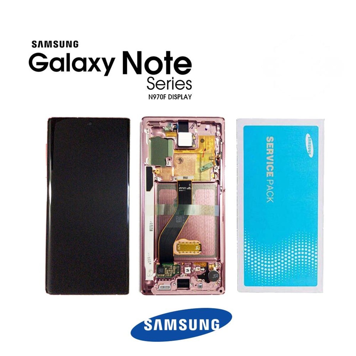 Samsung Galaxy Note 10 N970 Lcd Ekran Dokunmatik Beyaz Servis
