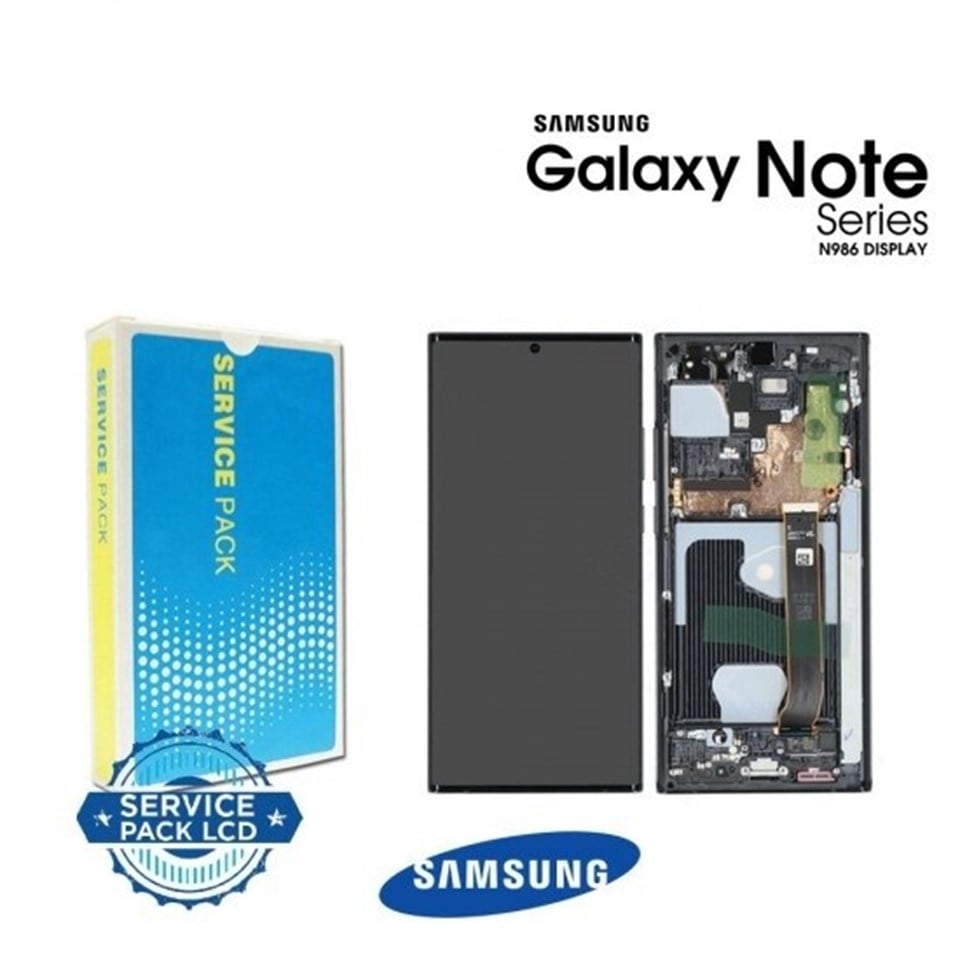 Samsung Galaxy Note 20 Ultra N986 Lcd Ekran Dokunmatik Siyah Servis Çıtalı