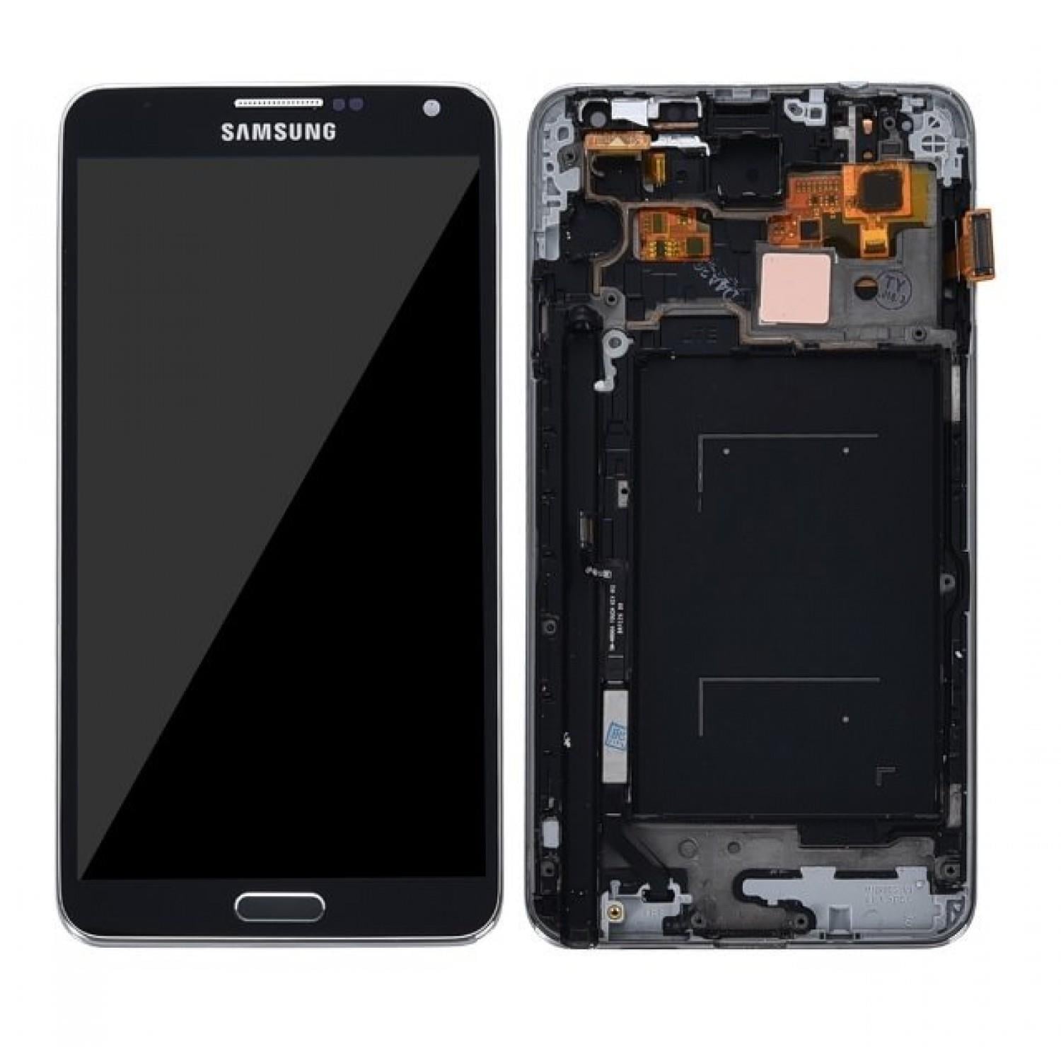 Samsung Galaxy Note 3 Lte N9005 Lcd Ekran Dokunmatik Siyah Çıtalı