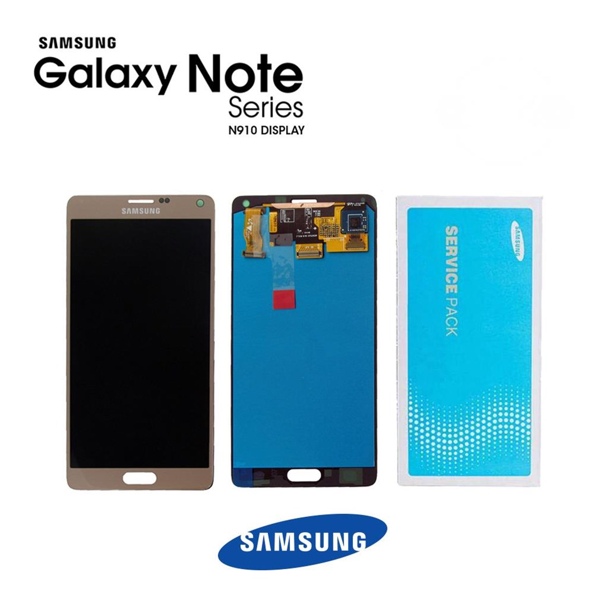 Samsung Galaxy Note 4 N910 Lcd Ekran Dokunmatik Gold Servis GH97-16565C