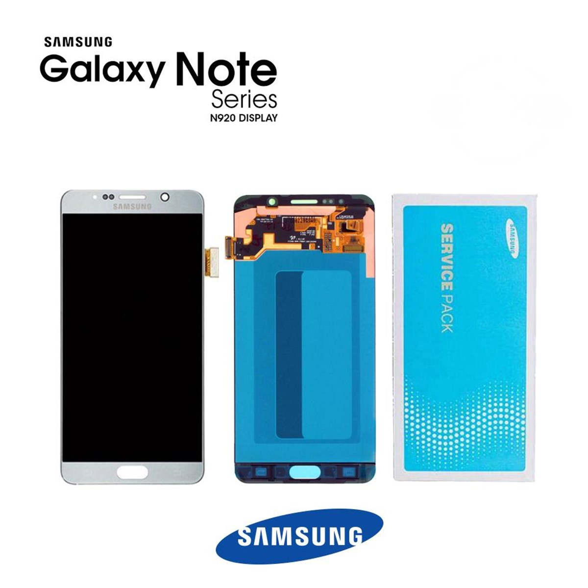 Samsung Galaxy Note 5 N920 Lcd Ekran Dokunmatik Gümüş servis GH97-17755D