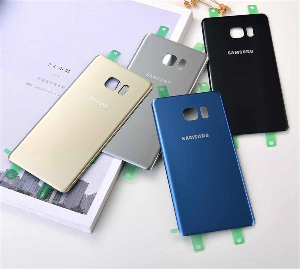 Samsung Galaxy Note 7 Fan Edition N935 N930 Arka Kapak Mavi