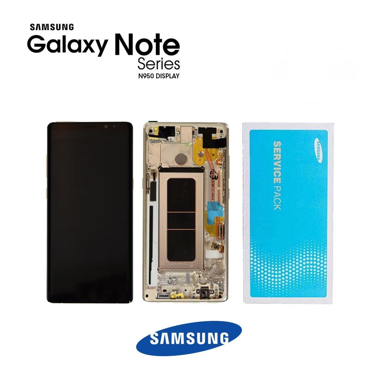 Samsung Galaxy Note 8 N950 Lcd Ekran Dokunmatik Gold Servis GH97-21066D