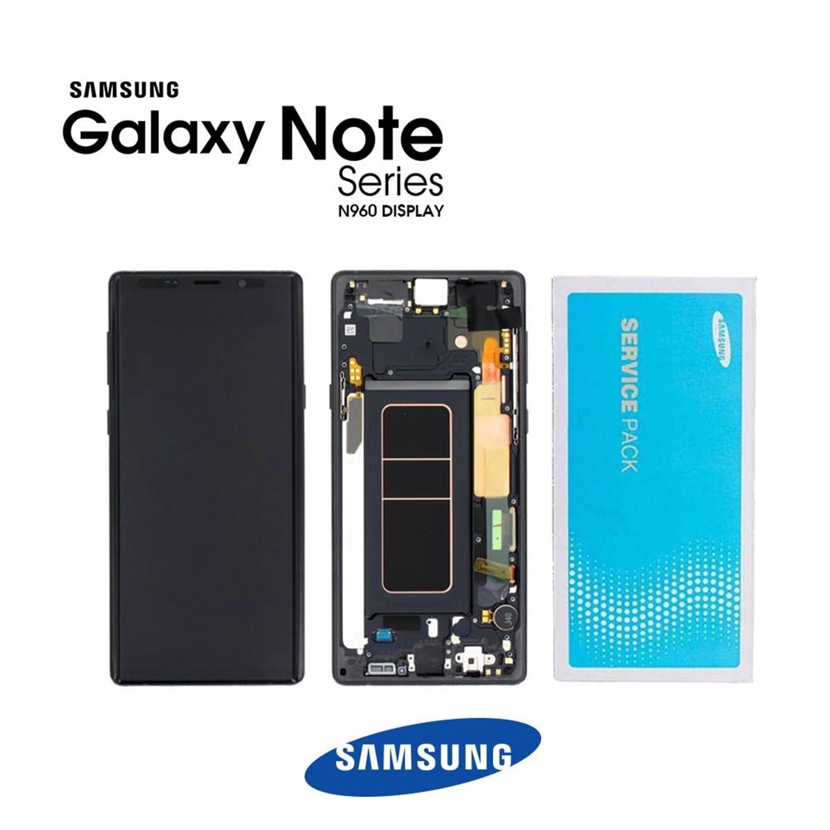 Samsung Galaxy Note 9 N960 Lcd Ekran Dokunmatik Siyah Servis GH97-22270A