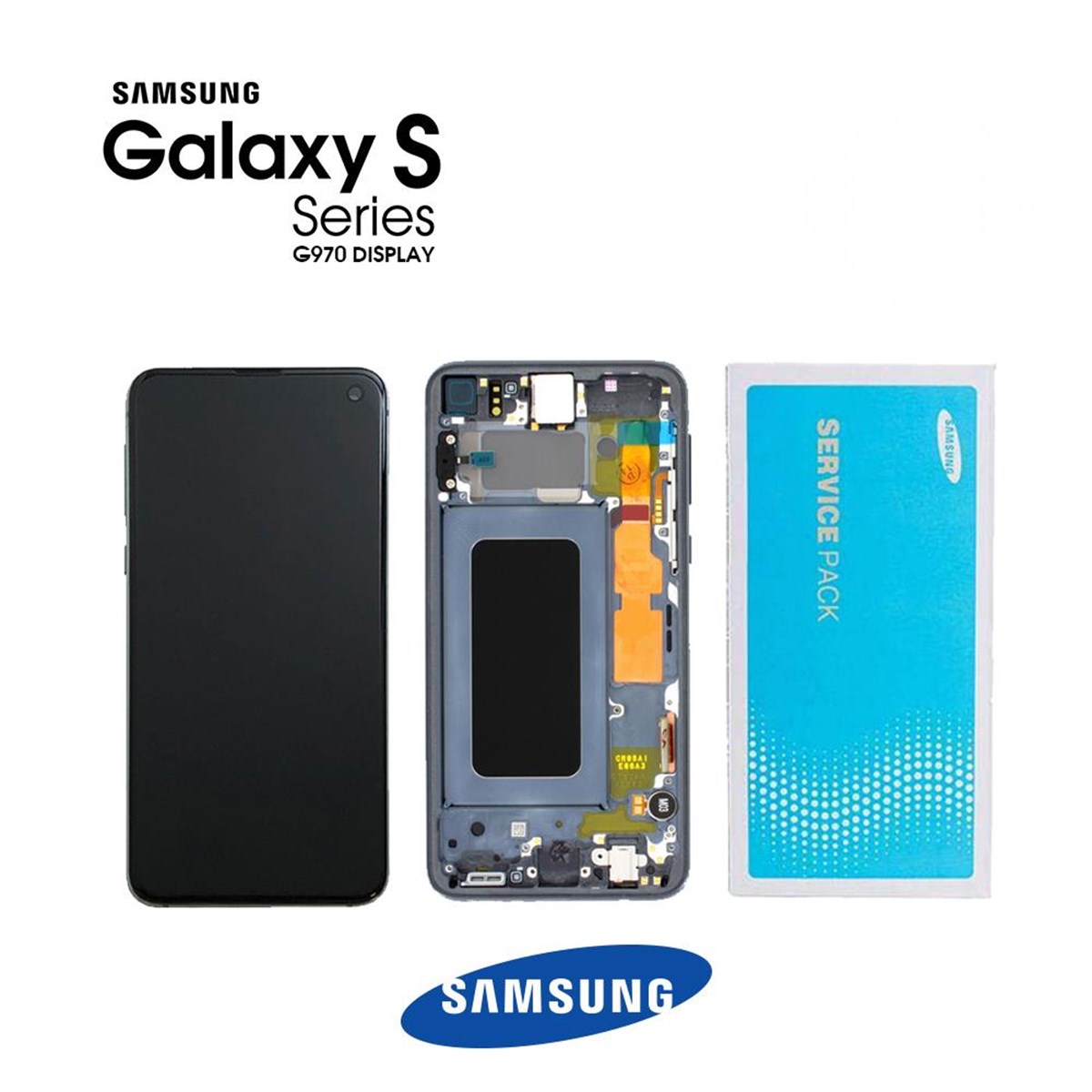 Samsung Galaxy S10e G970 Lcd Ekran Dokunmatik Siyah Servis GH82-18836A