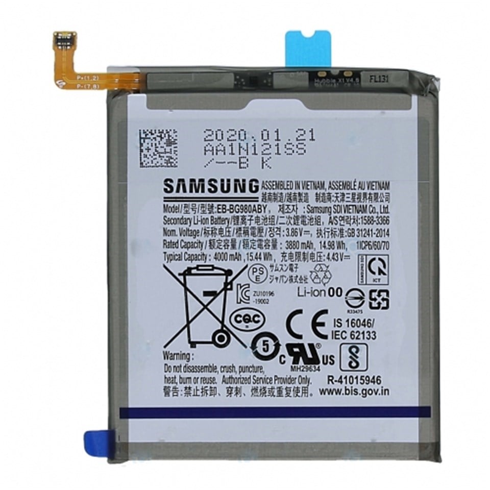 Samsung Galaxy S20 G980 Batarya Pil Eb-bg980aby