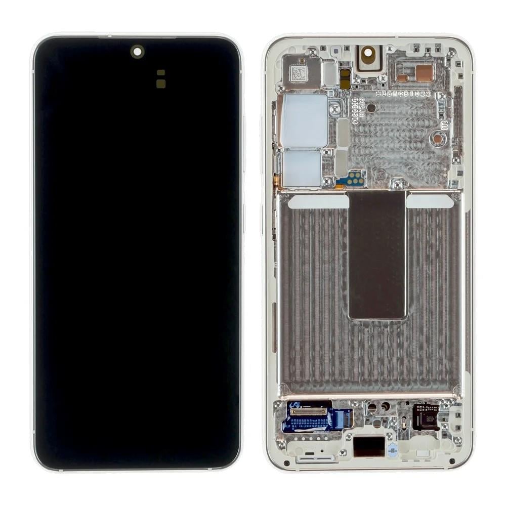 Samsung Galaxy S23 S911 Uyumlu Lcd Ekran Dokunmatik Silver Servis Çıtalı GH82-30481B