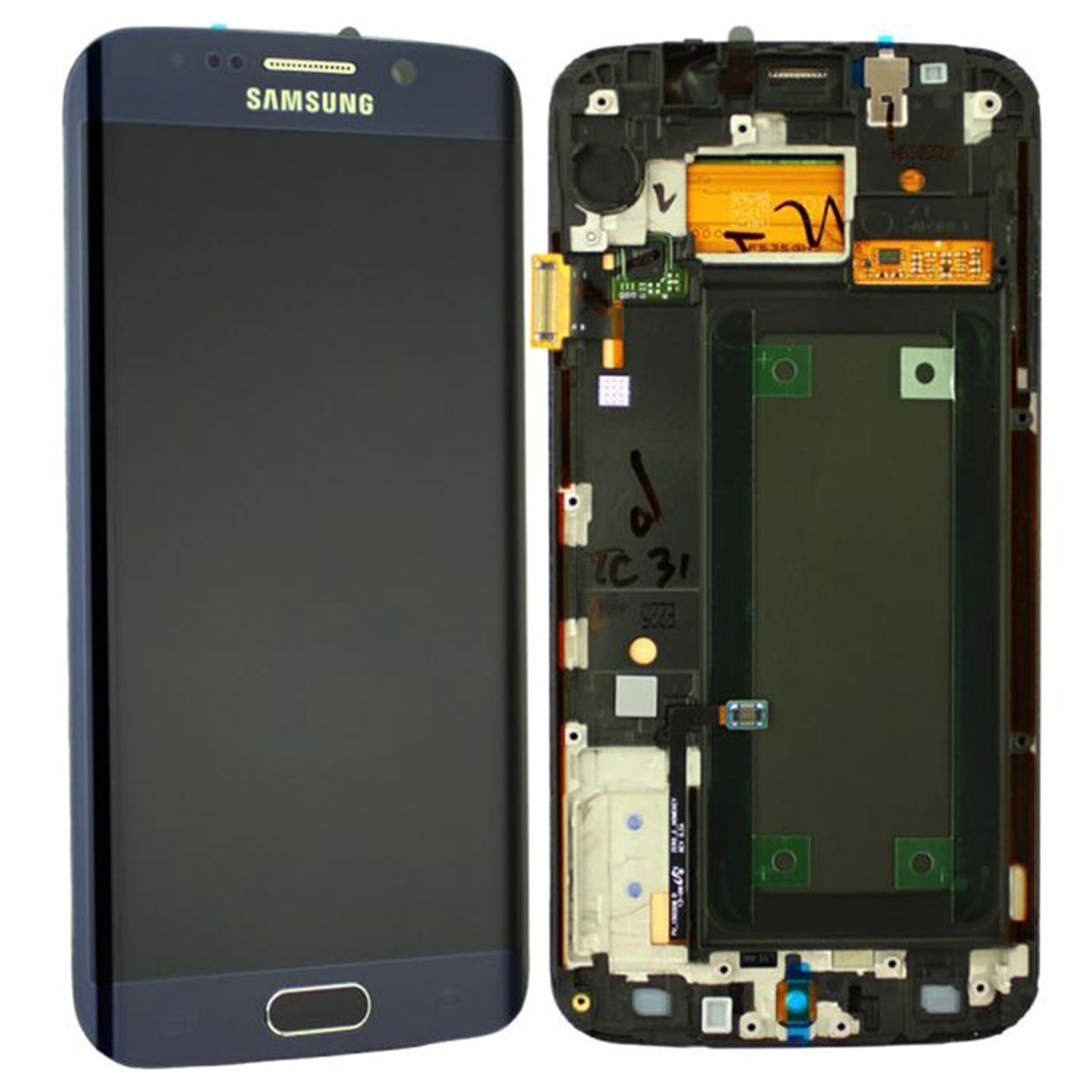Samsung Galaxy S6 Edge G925 Lcd Ekran Dokunmatik Siyah Servis GH97-17162A