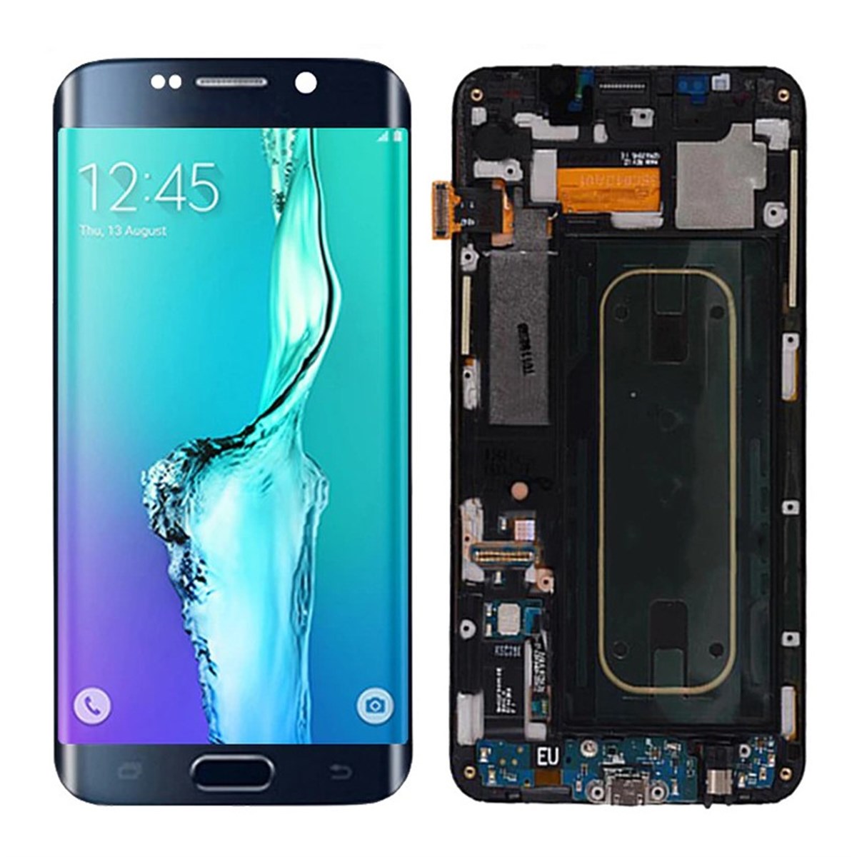 Samsung Galaxy S6 Edge Plus G928 Lcd Ekran Dokunmatik Siyah Servis GH97-17852B