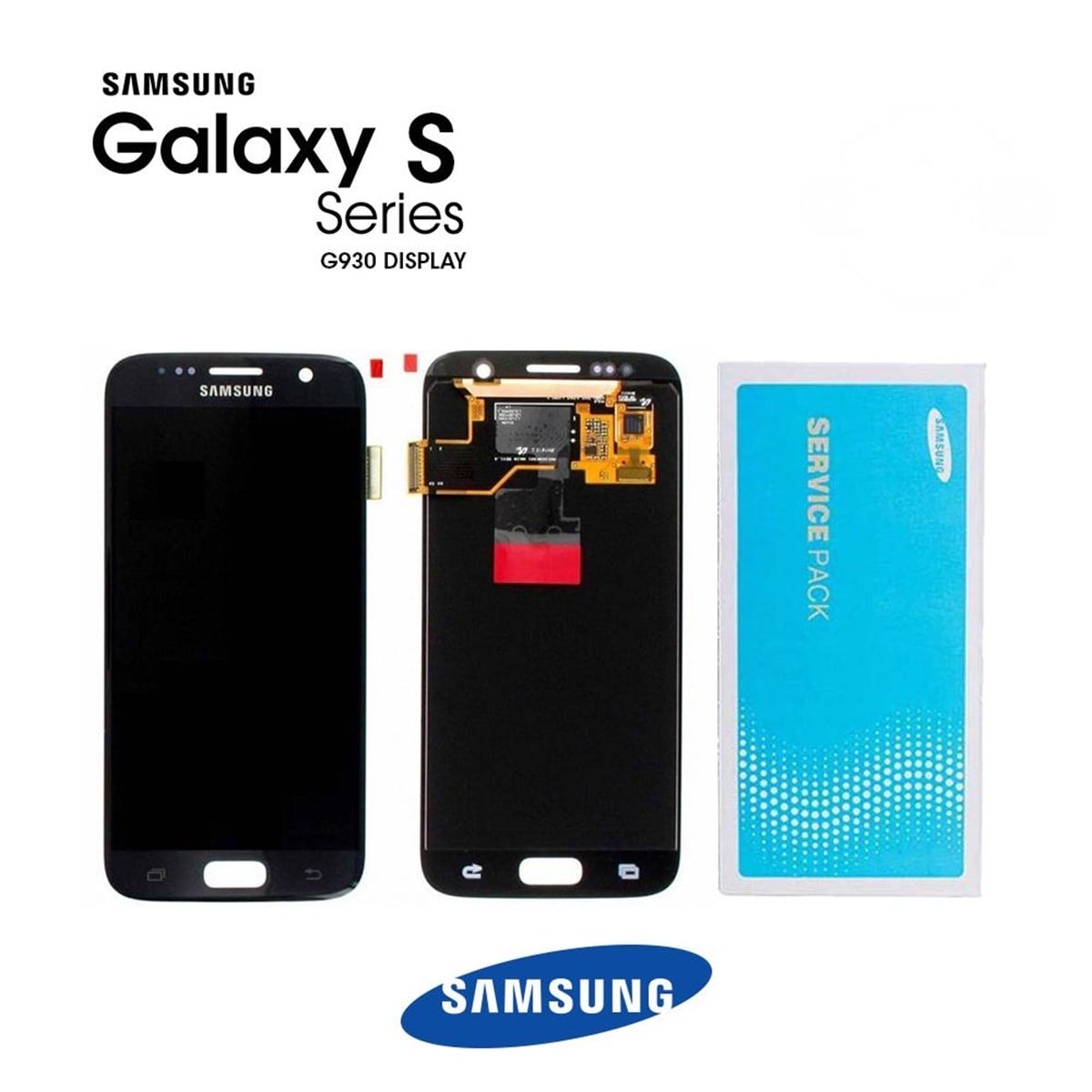 Samsung Galaxy S7 G930 Lcd Ekran Dokunmatik Siyah Servis GH97-18523A