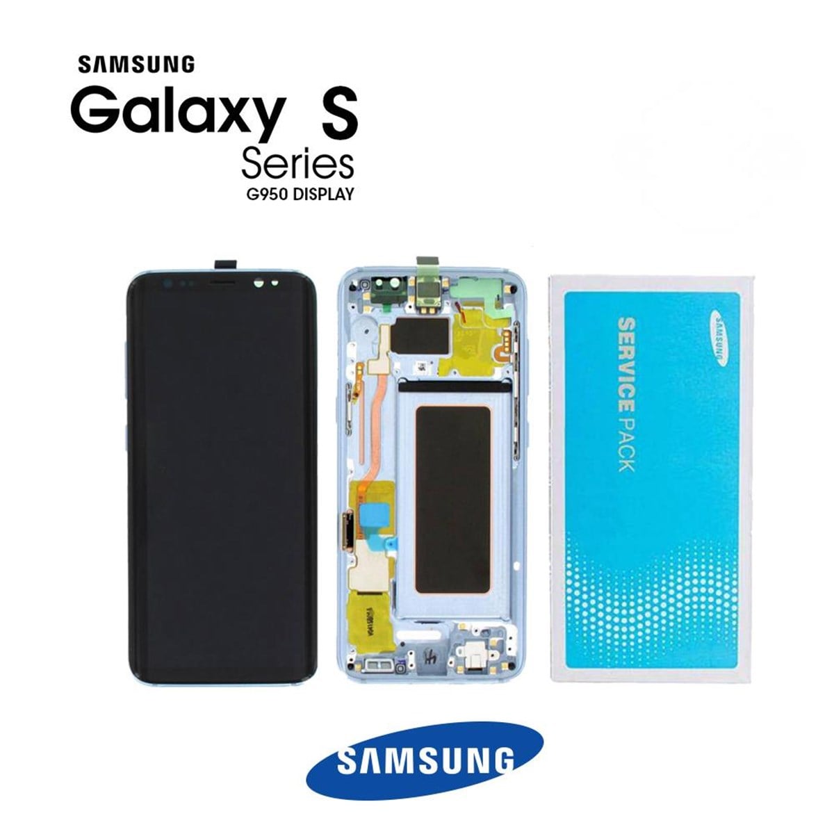Samsung Galaxy S8 G950 Lcd Ekran Dokunmatik Mavi Servis GH97-20473D