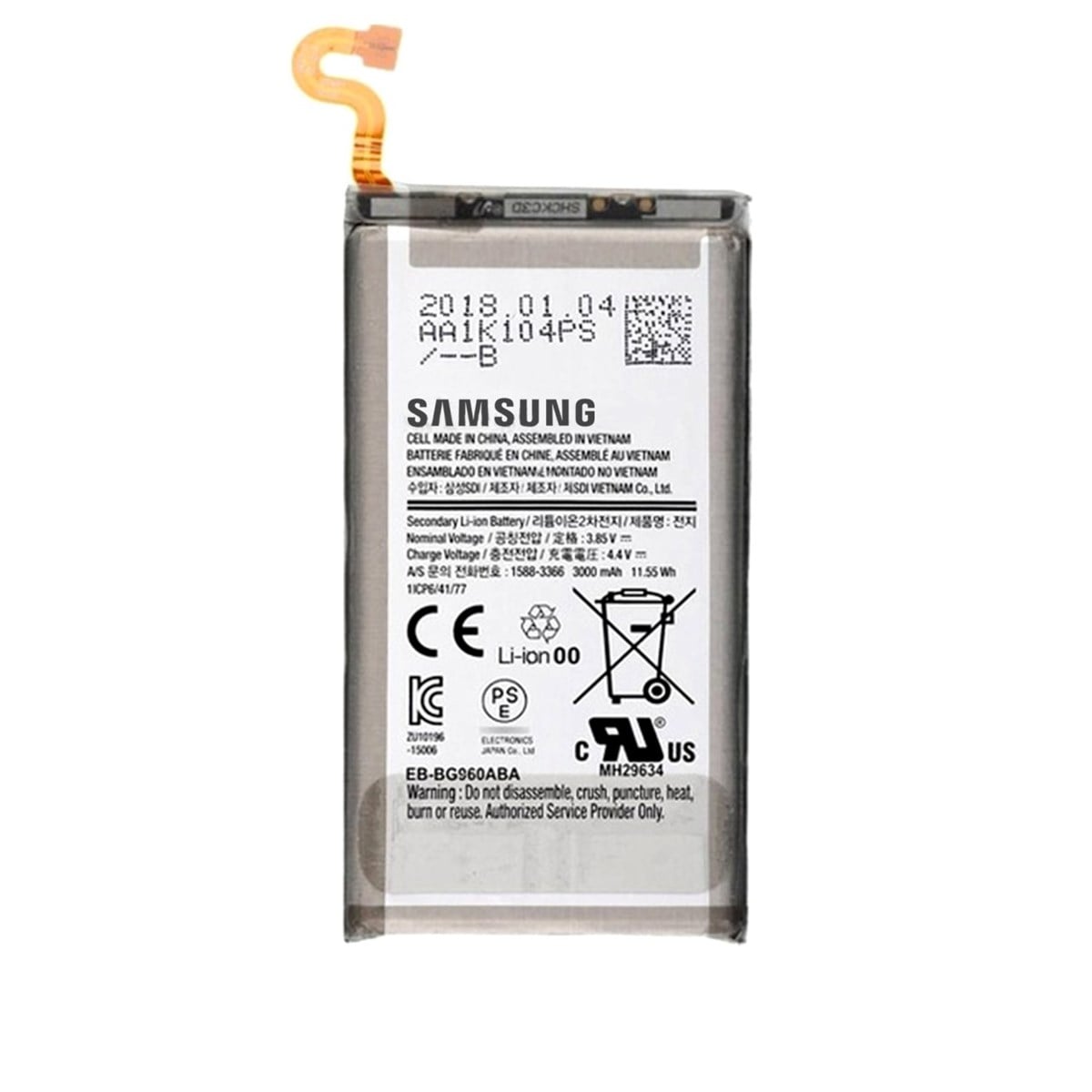 Samsung Galaxy S9 Plus G965 Batarya Pil Servis EB-BG965ABE