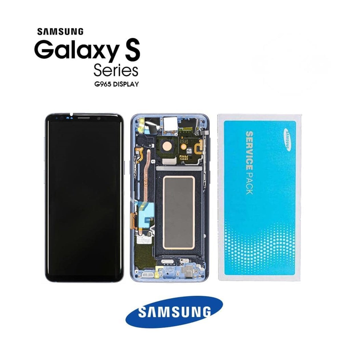 Samsung Galaxy S9 Plus G965 Lcd Ekran Dokunmatik Mavi Servis GH97-21692D
