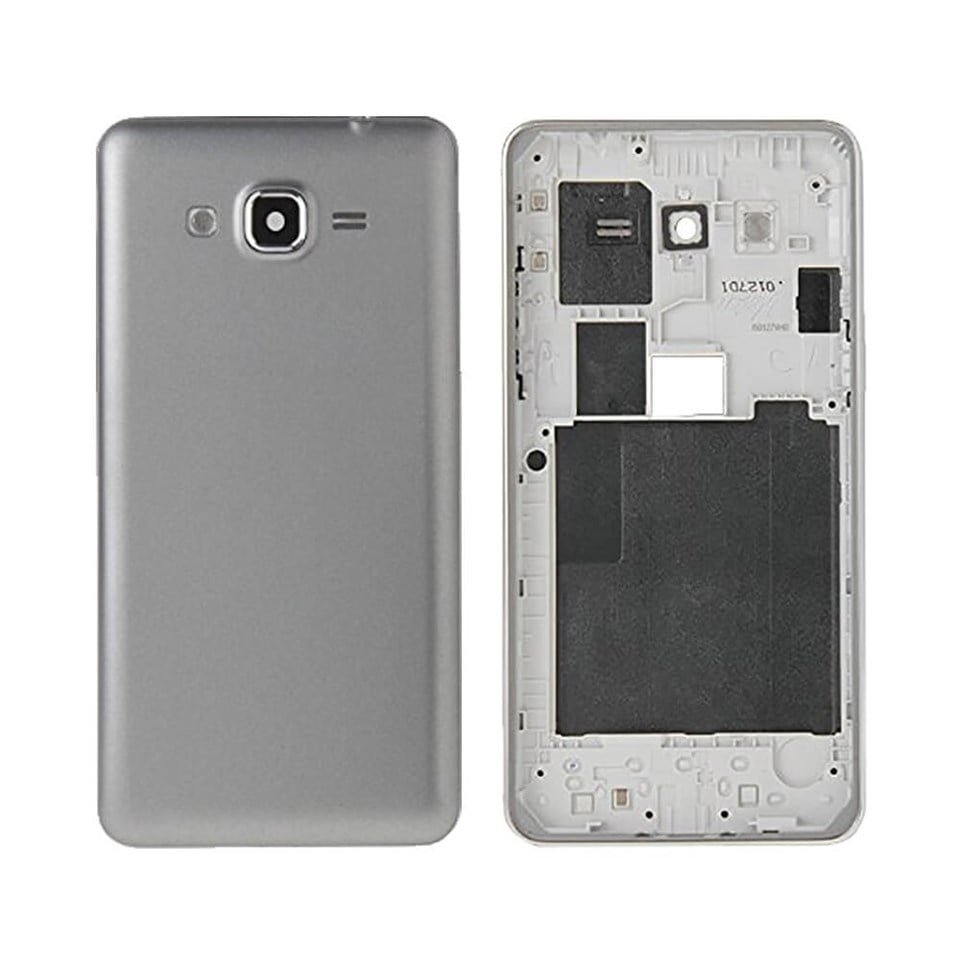 Samsung Grand Prime G530 Kasa Kapak Gri Duos Çıtasız