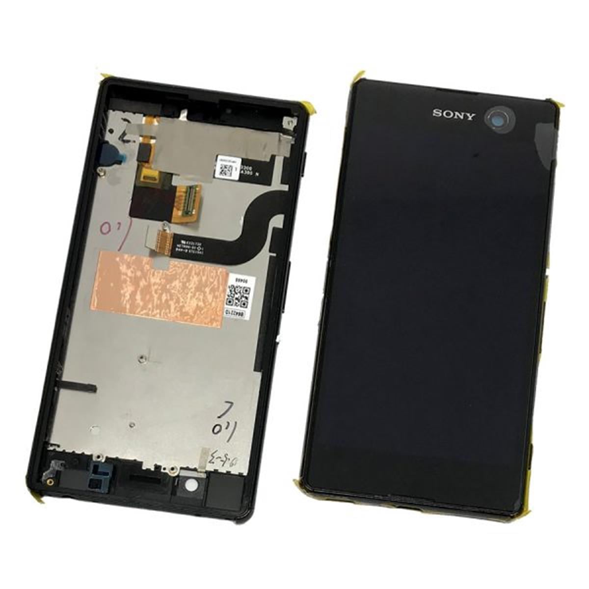 Sony Xperia M5 Lcd Ekran Dokunmatik Siyah Servis Çıtalı