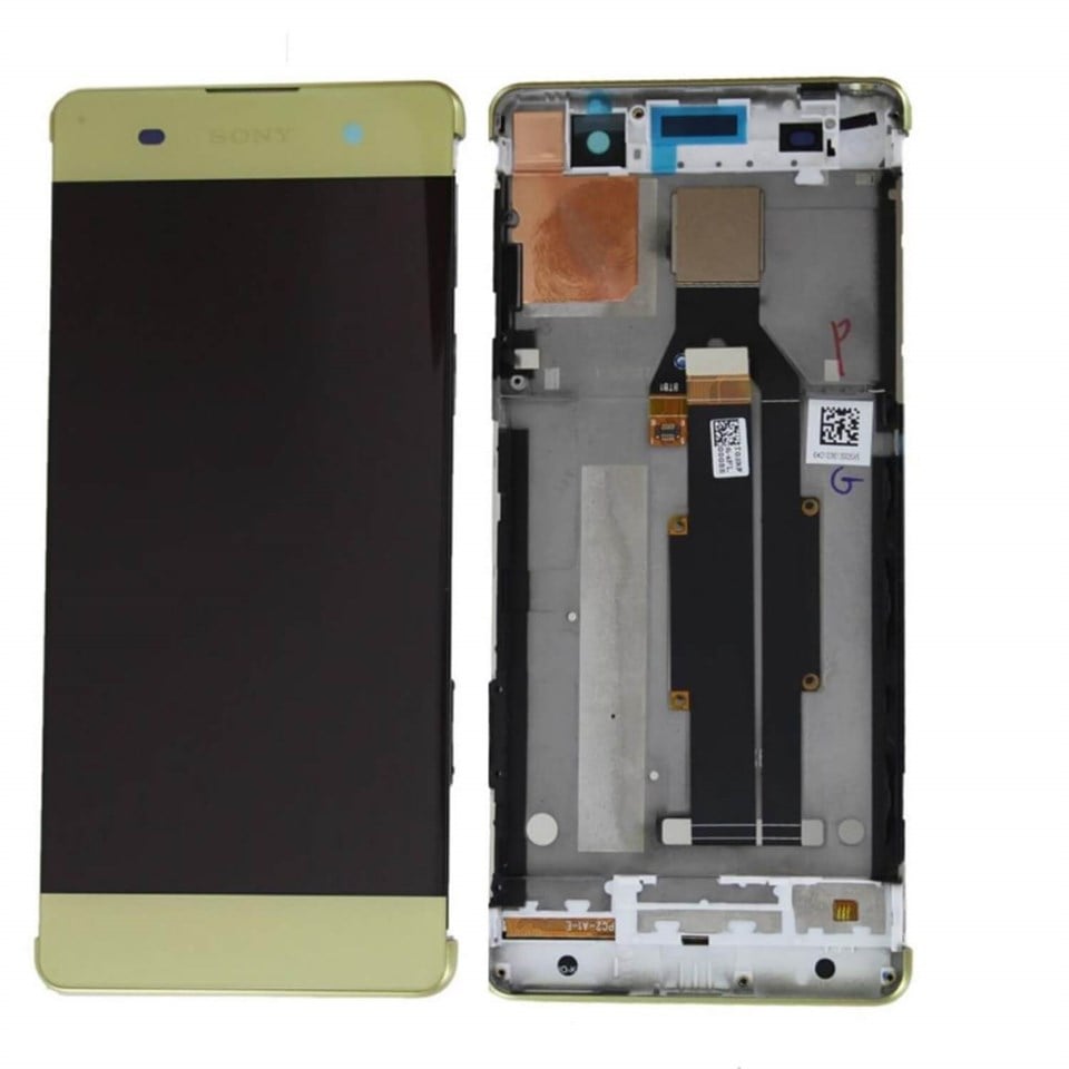 Sony Xperia Xa Lcd Ekran Dokunmatik Yeşil Çıtalı