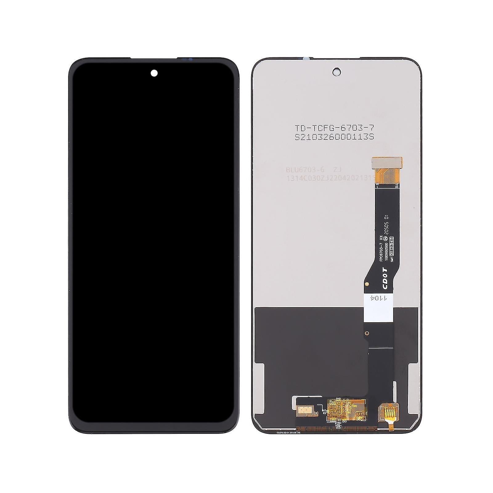 Tcl 20 L Uyumlu Lcd Ekran Dokunmatik Siyah Çıtasız