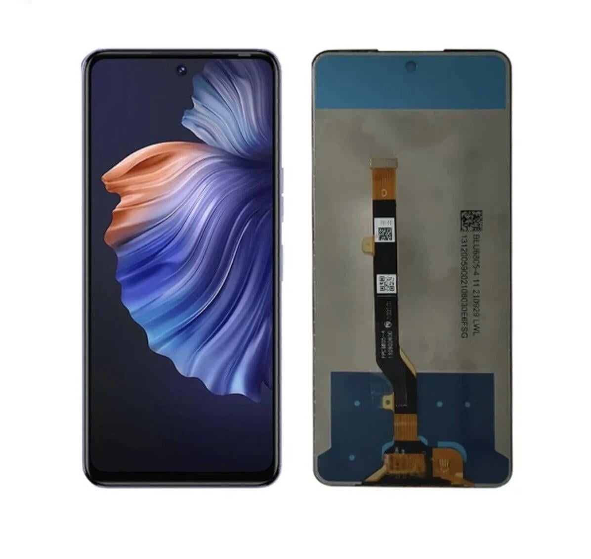 Tecno Camon 18 Lcd Ekran Dokunmatik Siyah Çıtasız Servis