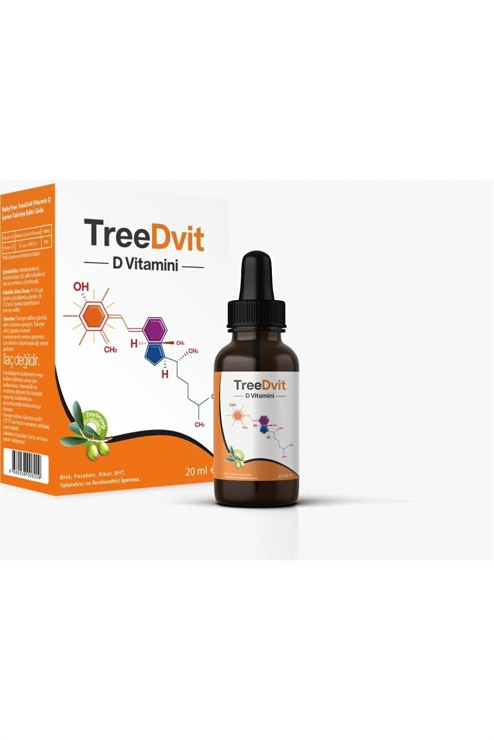 Tree D Vit Vitamin D3 Damla 20 ml