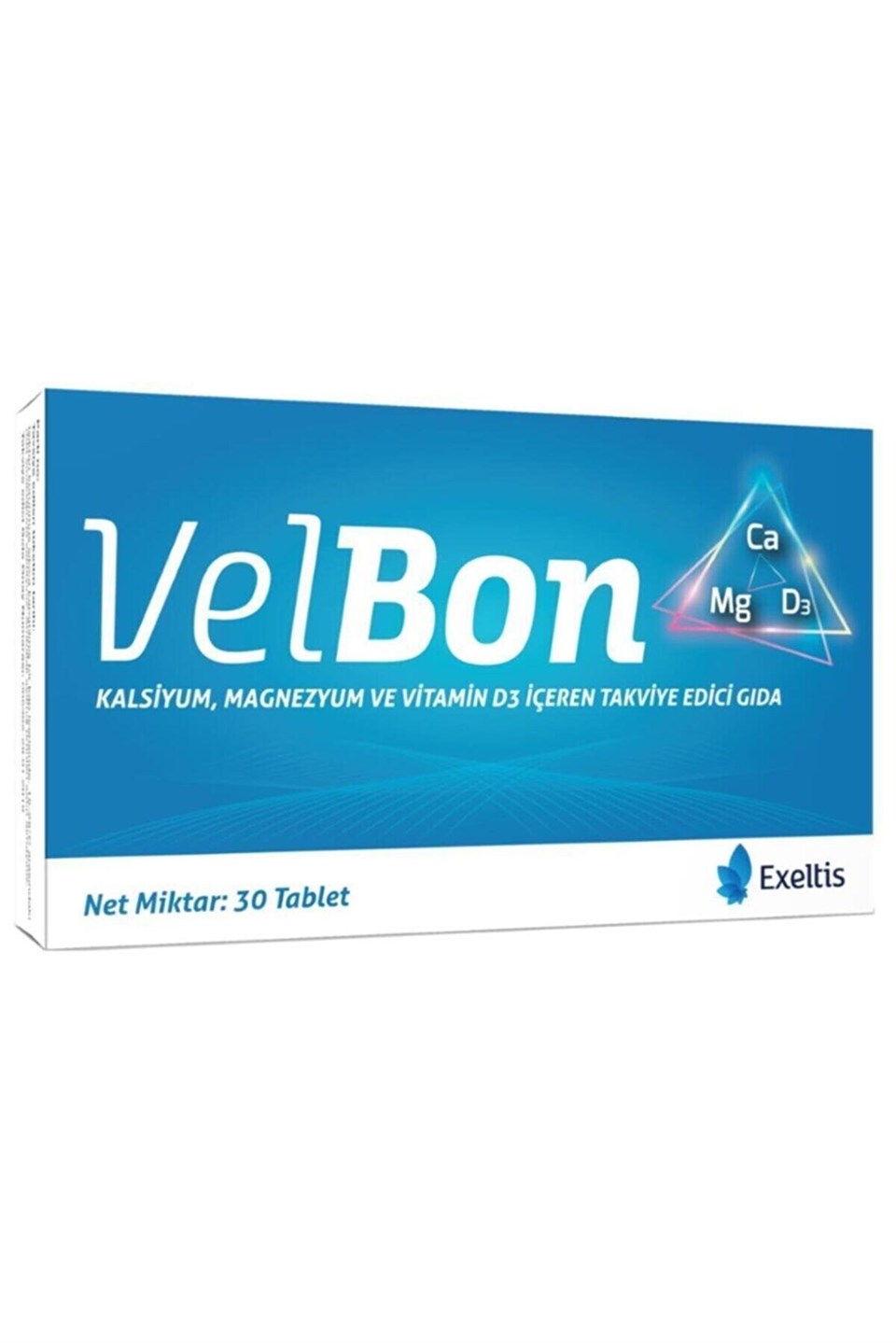 Velbon Kalsiyum, Magnezyum Ve Vitamin D3 30 Tablet 