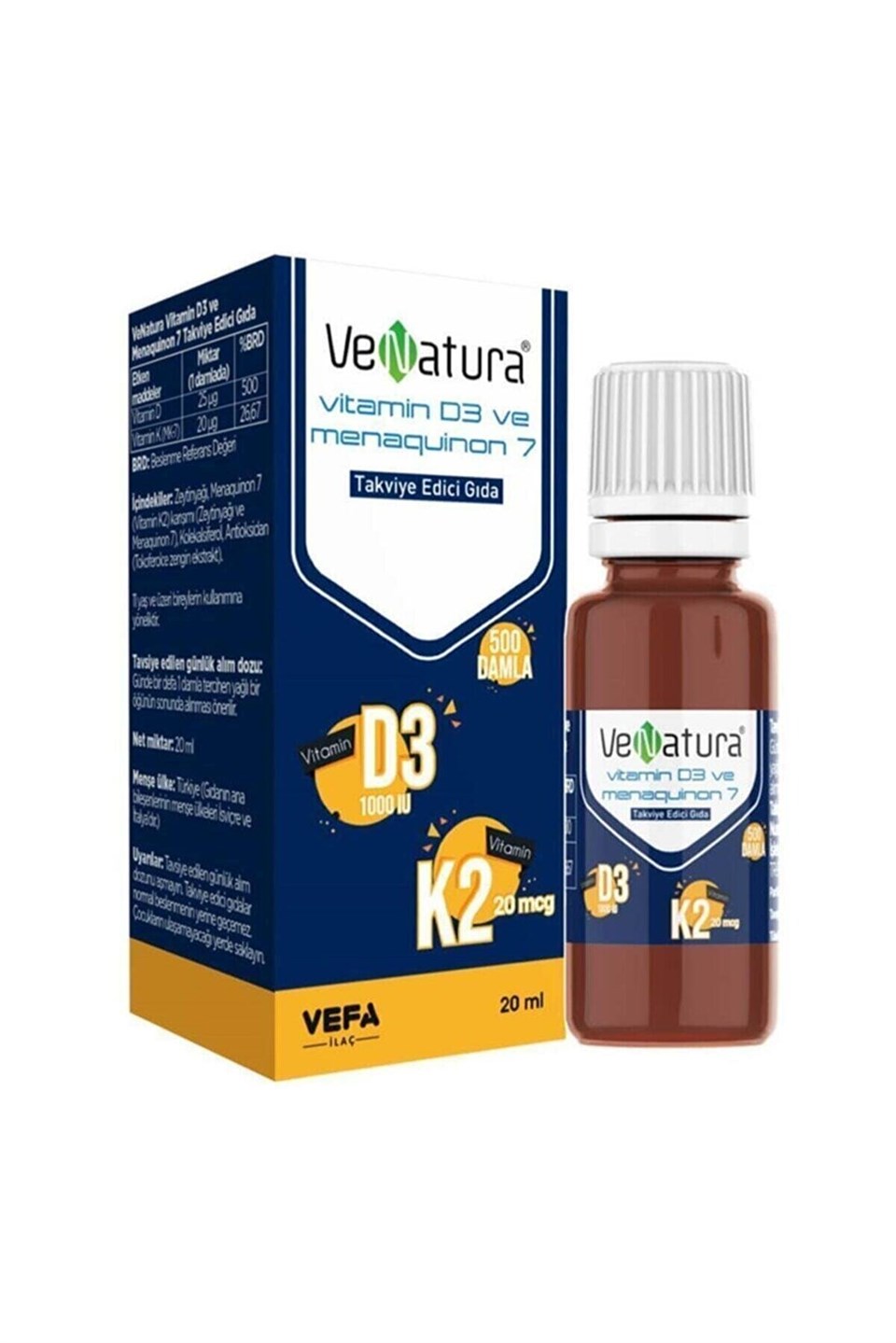 Venatura D3 K2 Damla 20 ml