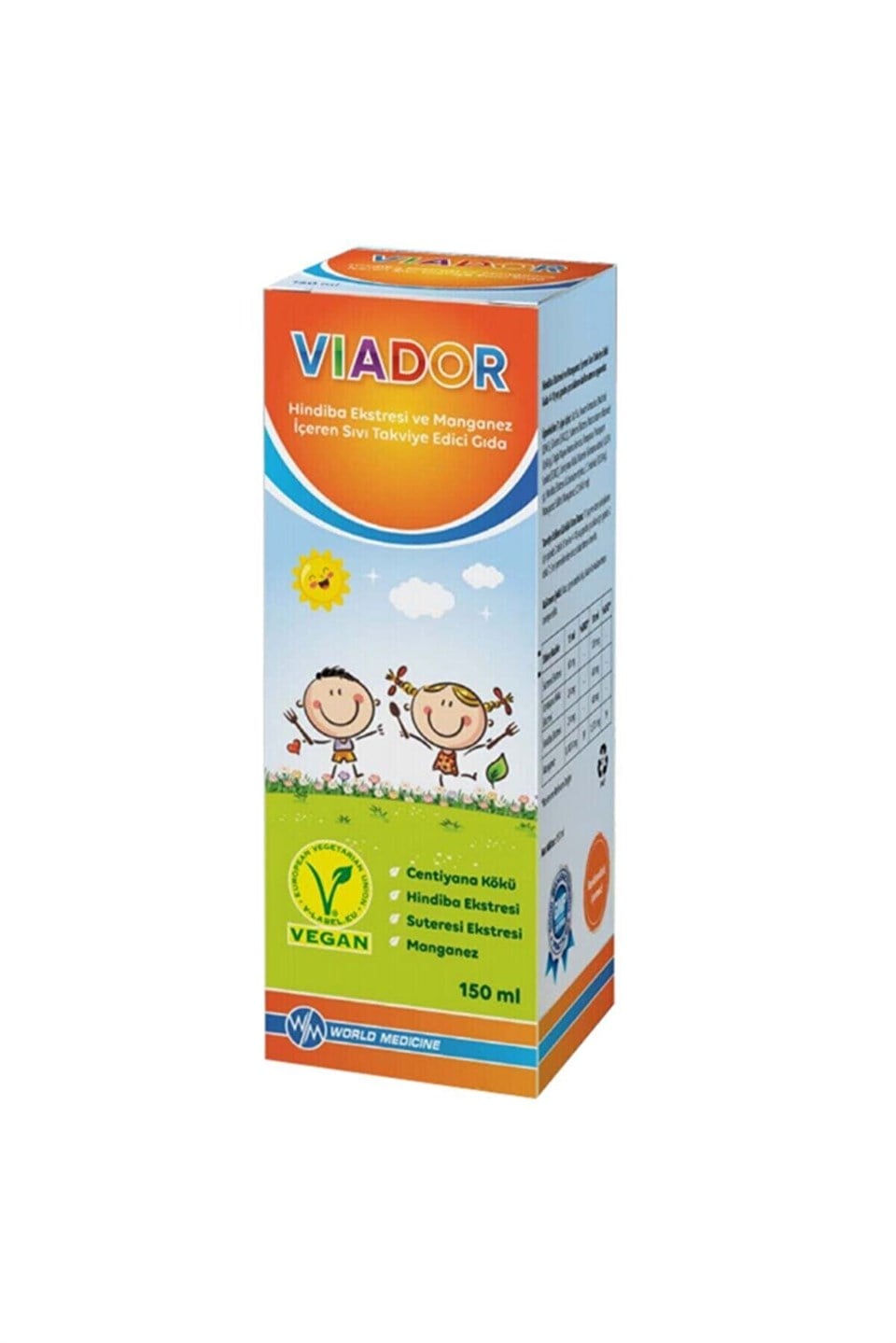 Viador Hindiba Ekstresi ve Manganez İçeren Sıvı Takviye Edici Gıda 150 ml
