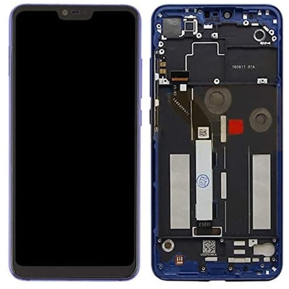 Xiaomi Mi 8 Lite Lcd Ekran Dokunmatik Mavi Çıtalı