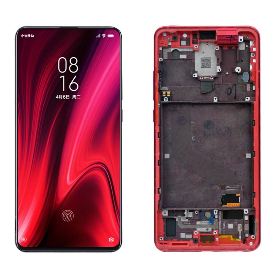 Xiaomi Mi 9t Lcd Ekran Dokunmatik Kırmızı Çıtalı 