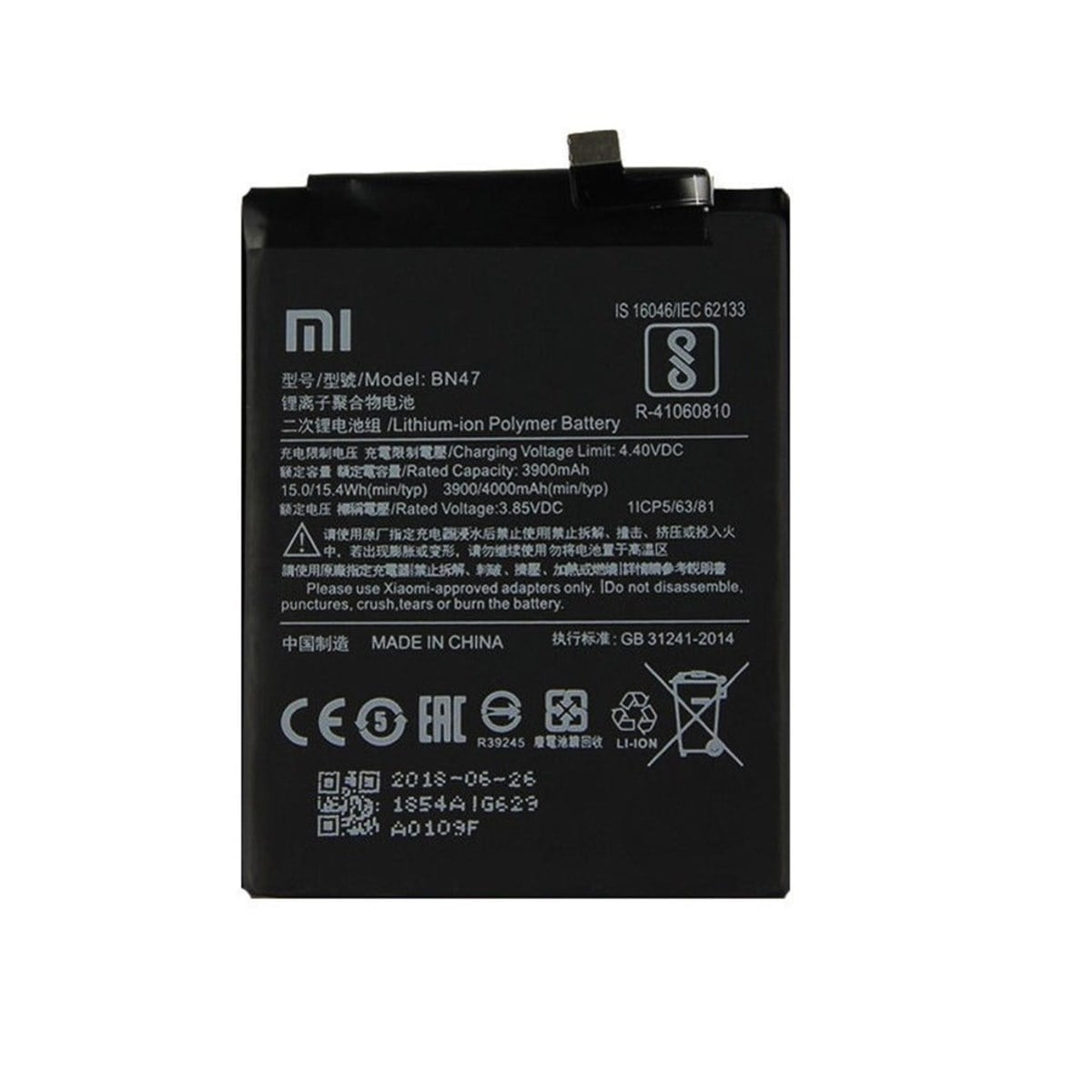 Xiaomi Mi A2 Lite / Redmi 6 Pro Bn47 Batarya Pil