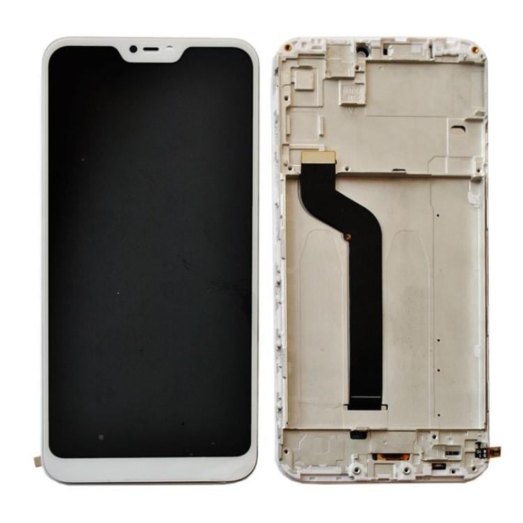 Xiaomi Mi A2 Lite Lcd Ekran Dokunmatik Beyaz Çıtalı