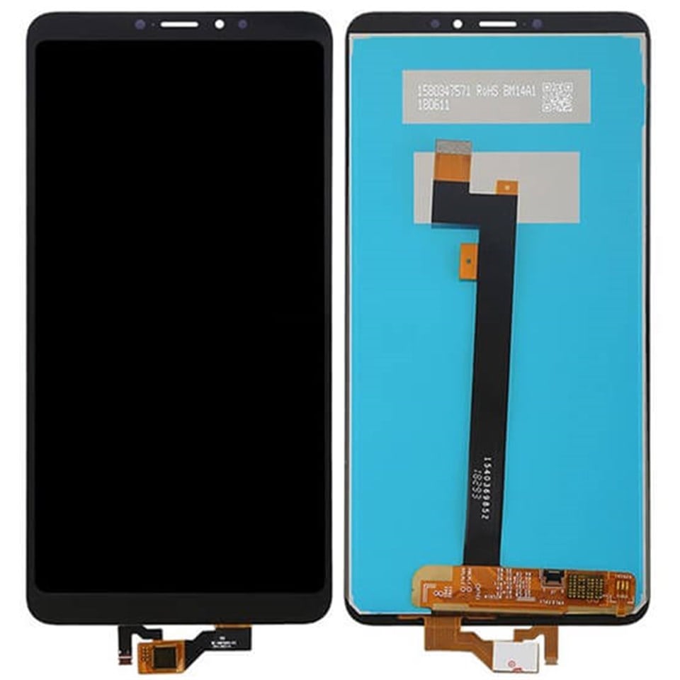 Xiaomi Mi Max 3 Lcd Ekran Dokunmatik Siyah Çıtasız