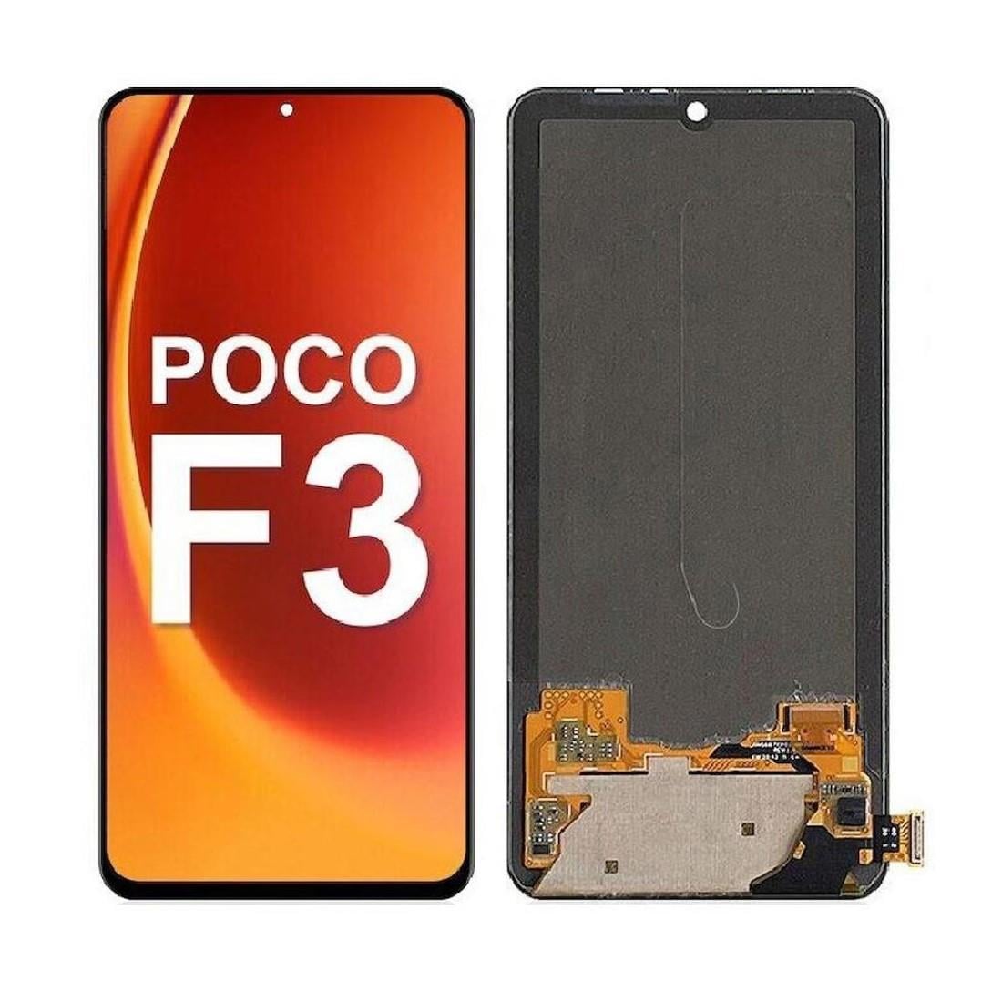 Xiaomi Poco F3 Lcd Ekran Dokunmatik Siyah Çıtasız 
