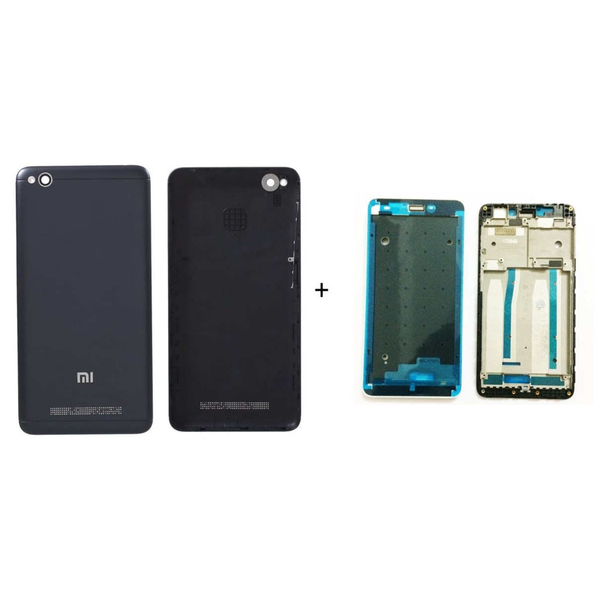 Xiaomi Redmi 4a Kasa Kapak Siyah Çıtalı
