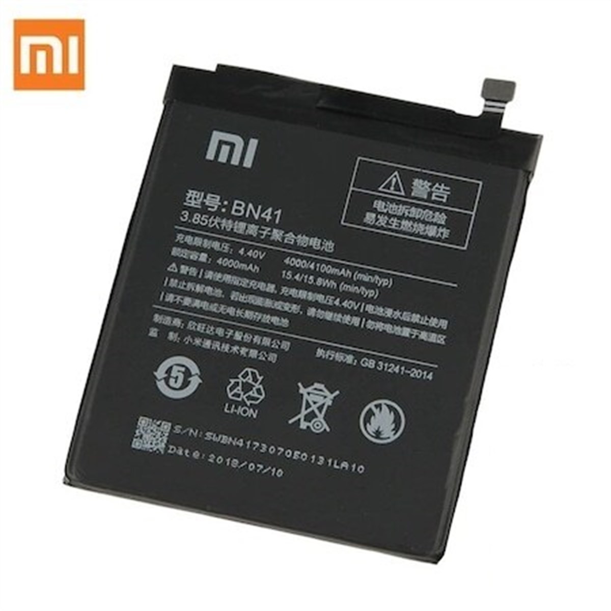 Xiaomi Redmi Note 4 Bn41 Batarya Pil