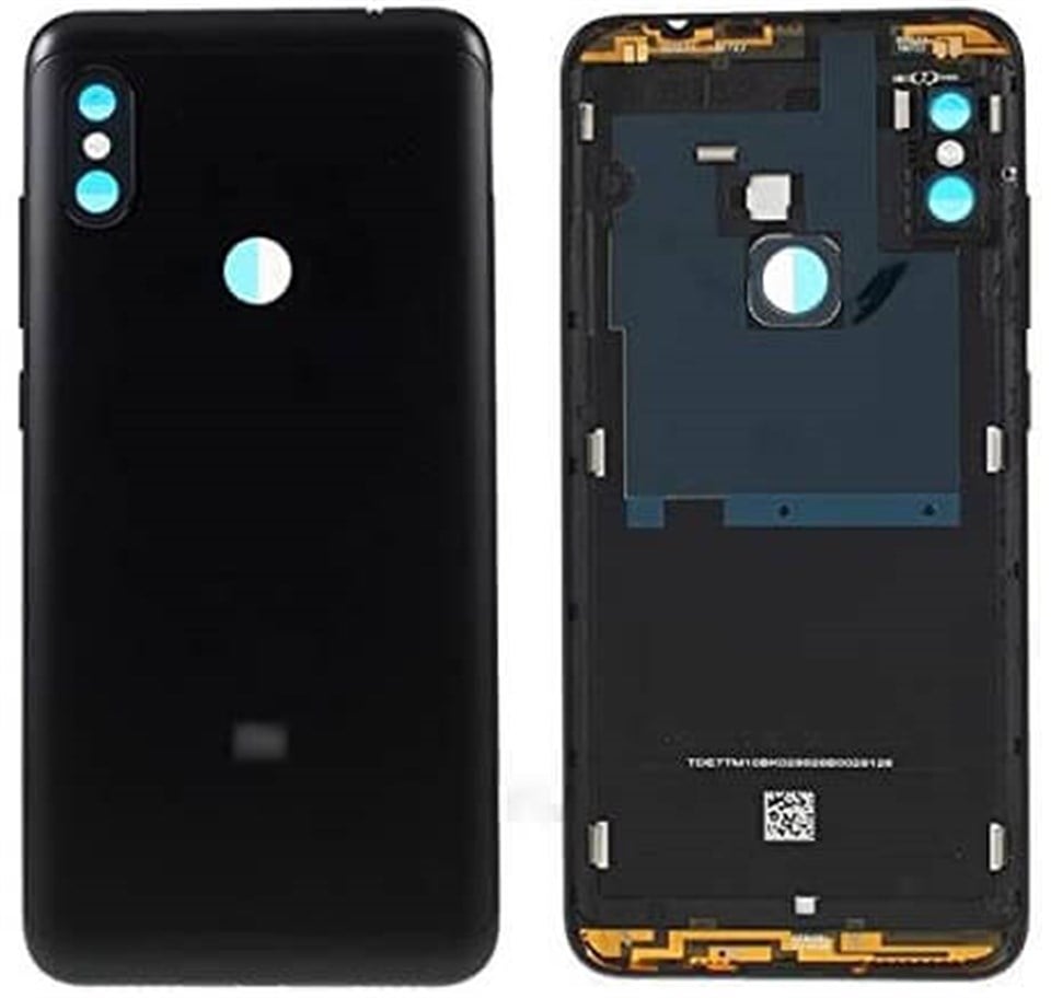 Xiaomi Redmi Note 6 Pro Kasa Kapak Siyah Çıtalı