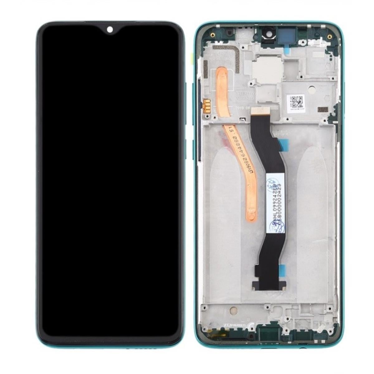Xiaomi Redmi Note 8 Pro Lcd Ekran Dokunmatik Yeşil Çıtalı