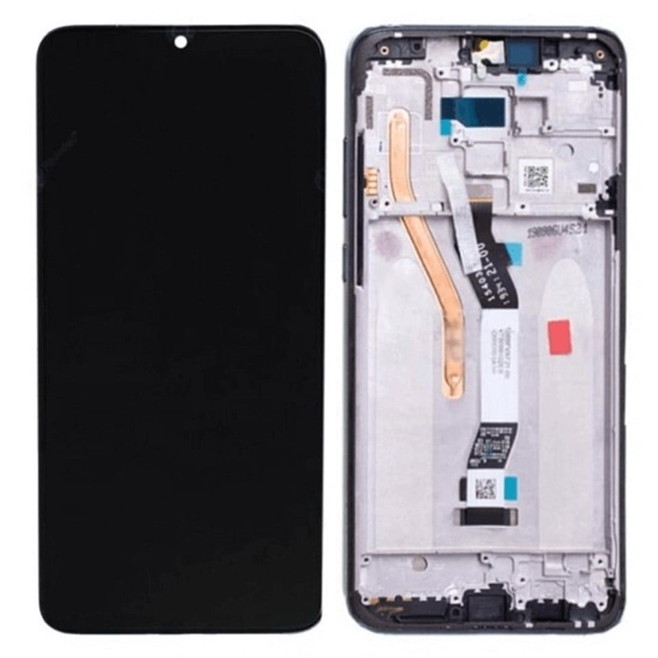 Xiaomi Redmi Note 8 Pro Lcd Ekran Dokunmatik Siyah Çıtalı