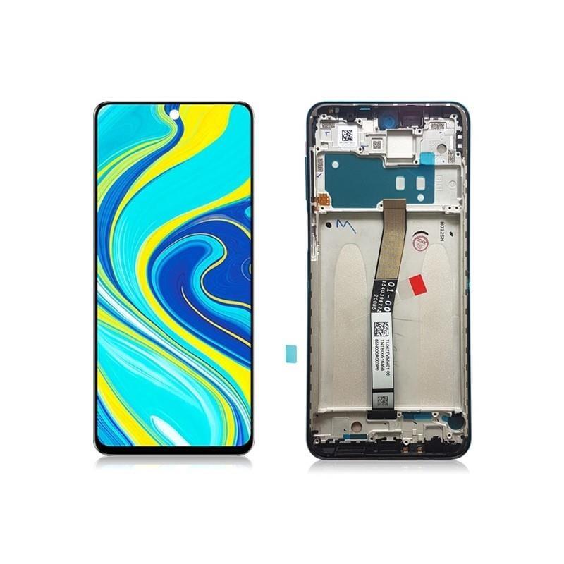 Xiaomi Redmi Note 9 Pro Lcd Ekran Dokunmatik Çıtalı Mavi