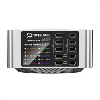 Mechanic X-POWER Çok Portlu Dijital Ekranlı Kablosuz Şarjlı 300W USB Hızlı Şarj İstasyonu