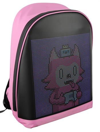 Funky BAG Led Ekranlı Akıllı Sırt Çantası Pembe