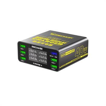 Mechanic F-POWER 6 Serisi 6 Port QC3.0 40W LCD Göstergeli Çoklu USB Şarj İstasyonu