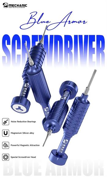 Mechanic Blue Armor 4'ü 1 Arada Manyetik Hassas Tornavida Seti