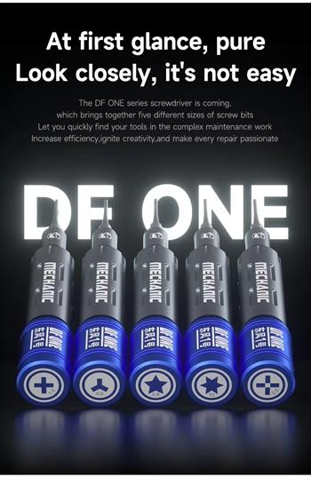 Mechanic DF1 5'i 1 Arada Manyetik Hassas Tornavida Seti